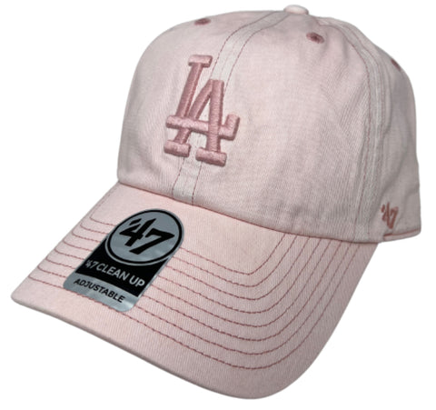 Los Angeles Dodgers Strapback '47 Brand Tango Pink Clean Up Adjustable Cap Hat