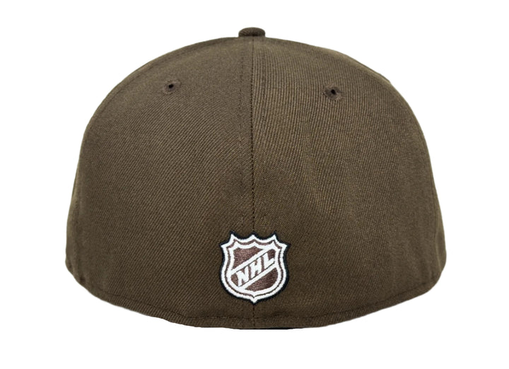 Los Angeles Kings Fitted New Era 59Fifty Script Cap Hat Brown - THE 4TH QUARTER