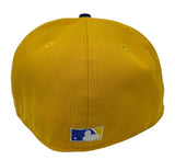 Los Angeles Dodgers Fitted New Era 59Fifty 50th Anniversary Yellow Gold Blue Cap Hat Grey UV