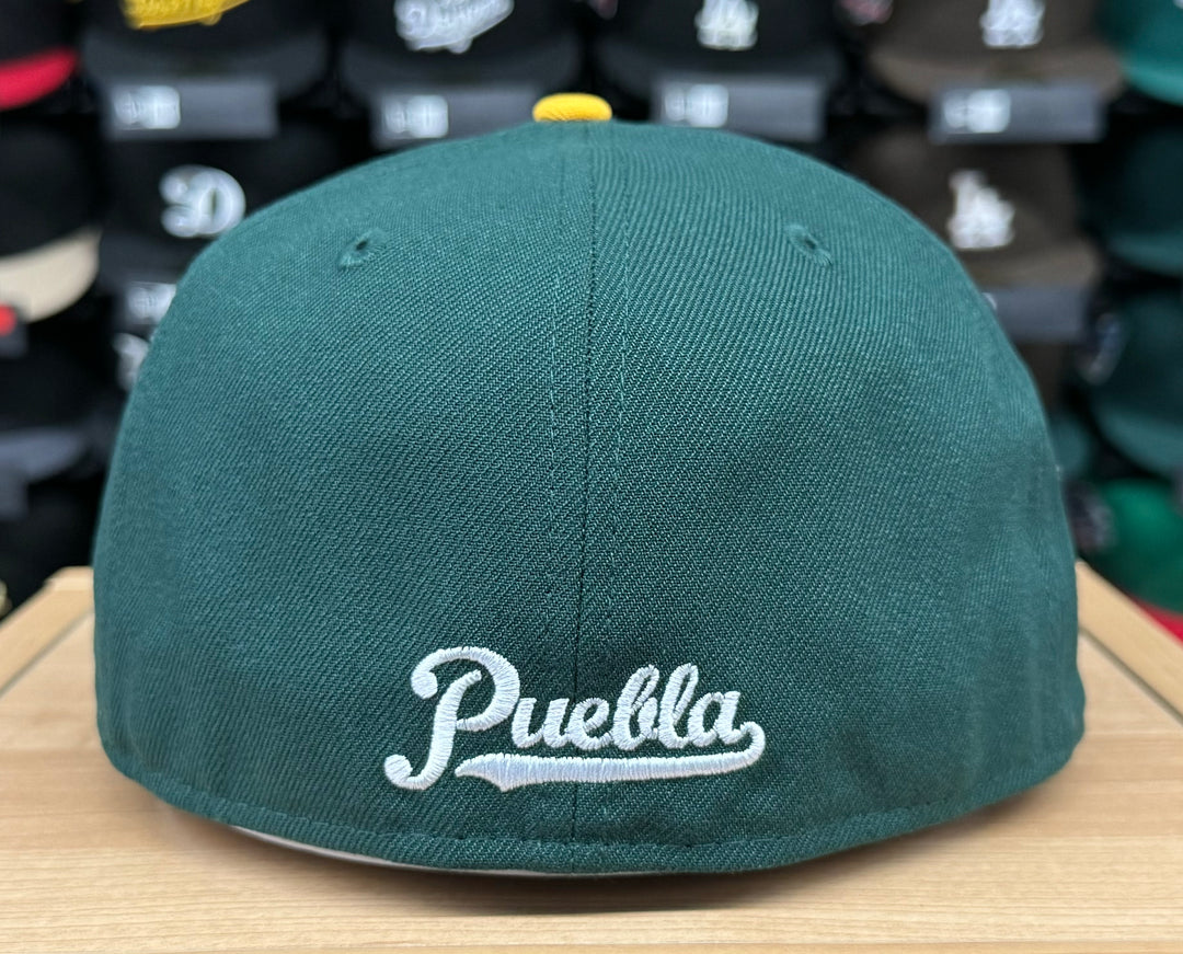 Pericos de Puebla New Era 59Fifty 42 Patch Fitted Green Yellow Hat Cap Black UV - THE 4TH QUARTER