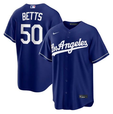Mookie Betts Los Angeles Dodgers Alternate Replica Jersey - Royal - THE 4TH QUARTER