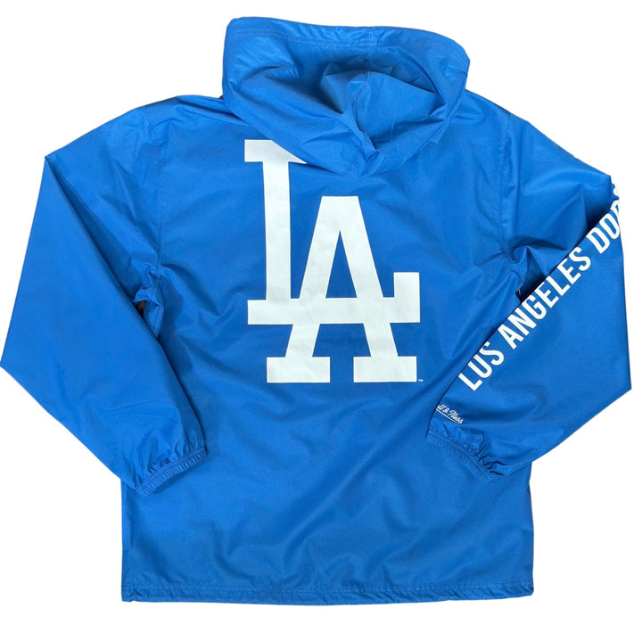 Los Angeles Dodgers Mens Mitchell &amp; Ness Coaches Hooded Jacket Blue - THE 4TH QUARTER