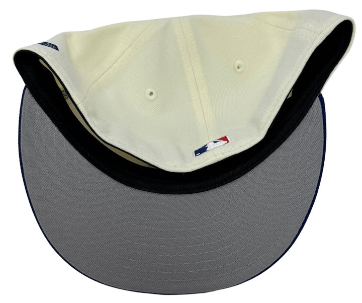Los Angeles Dodgers Fitted New Era 59Fifty 2024 WSC Diamond Chrome Blue Cap Hat Grey UV - THE 4TH QUARTER
