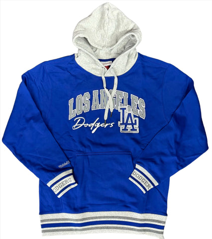 Los Angeles Dodgers Mens Mitchell & Ness Vintage Logo Hoodie