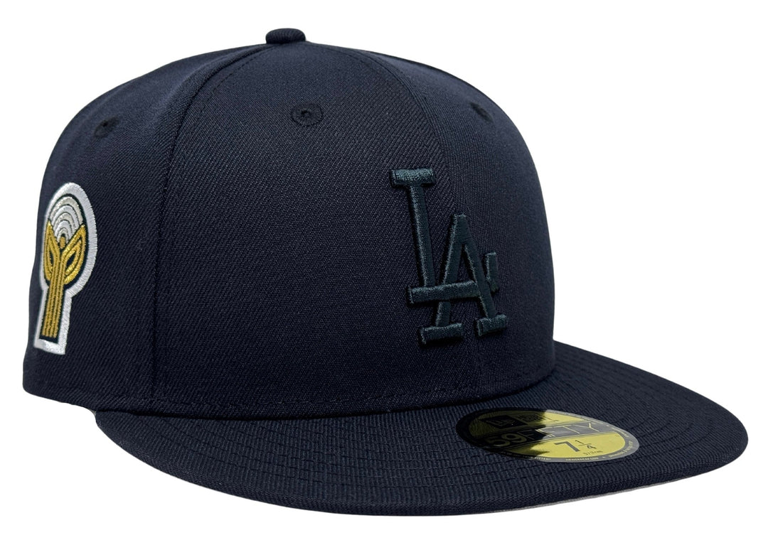 Los Angeles Dodgers Fitted New Era 59Fifty Bicentennial Navy Tonal Cap Hat Grey UV - THE 4TH QUARTER