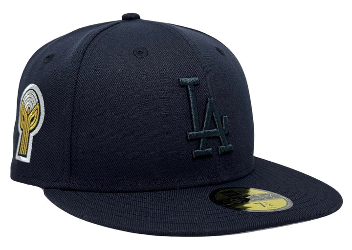 Los Angeles Dodgers Fitted New Era 59Fifty Bicentennial Navy Tonal Cap Hat Grey UV - THE 4TH QUARTER