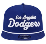 Los Angeles Dodgers Snapback New Era The Golfer Team Text Hat Cap Blue