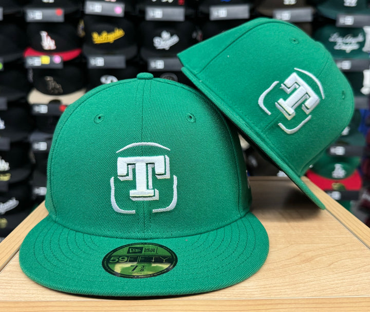 Olmecas de Tabasco New Era 59Fifty Fitted Green Hat Cap Black UV - THE 4TH QUARTER