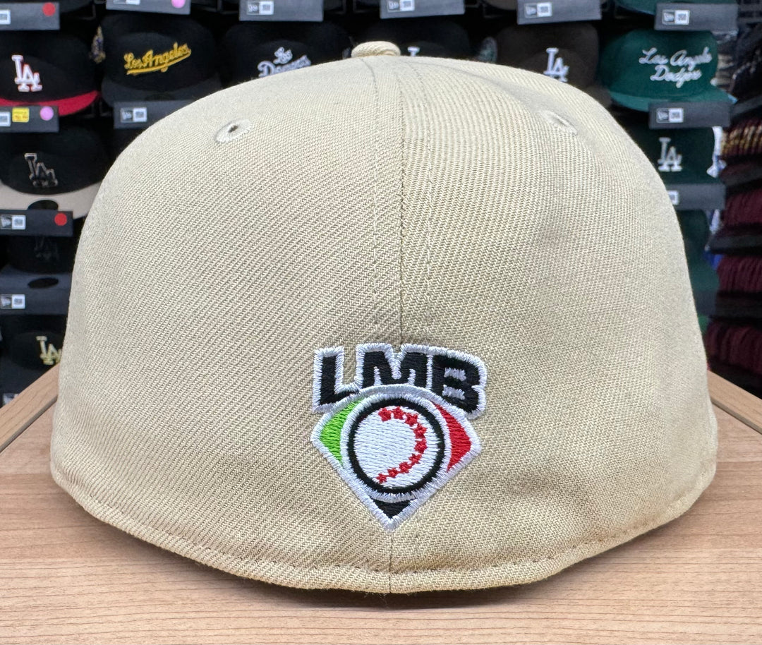 Tecos de Los Dos Laredos New Era 59Fifty Stone Gold Fitted Hat Cap Black UV - THE 4TH QUARTER