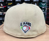 Tecos de Los Dos Laredos New Era 59Fifty Stone Gold Fitted Hat Cap Black UV