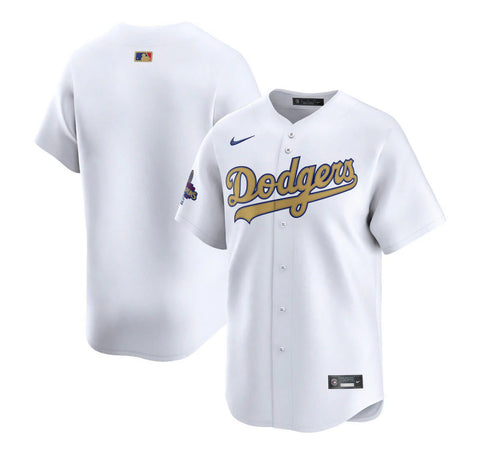 Los Angeles Dodgers 2025 Gold Collection Limited Jersey – White