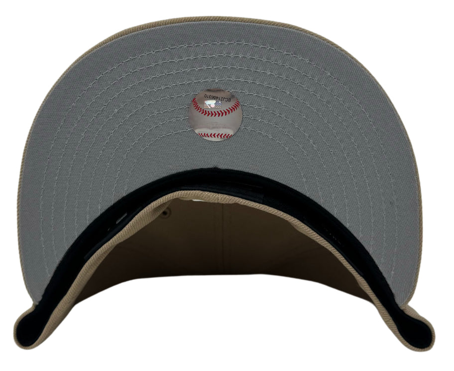 Los Angeles Dodgers Fitted New Era 59FIFTY Camel Cap Hat Grey UV - THE 4TH QUARTER