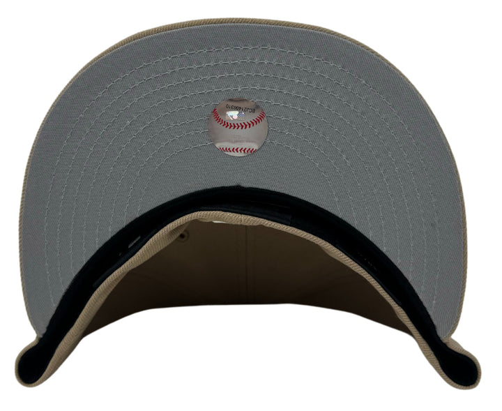 Los Angeles Dodgers Fitted New Era 59FIFTY Camel Cap Hat Grey UV - THE 4TH QUARTER
