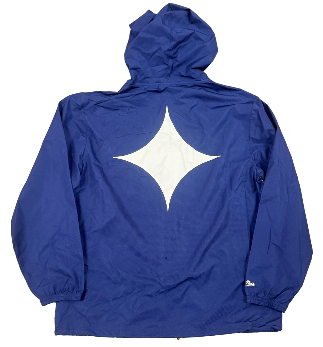 Los Angeles Galaxy Mens Jacket Mitchell &amp; Ness Hooded Coaches Vintage Logo Jacket - THE 4TH QUARTER