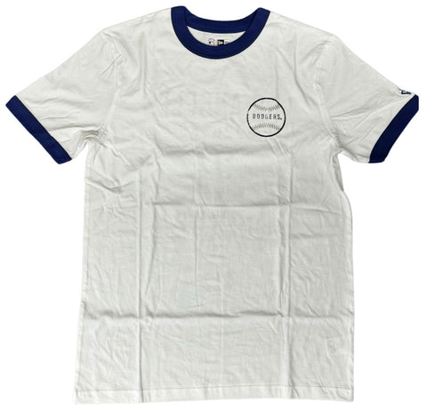 Los Angeles Dodgers Mens T-Shirt New Era White Diamond Tee