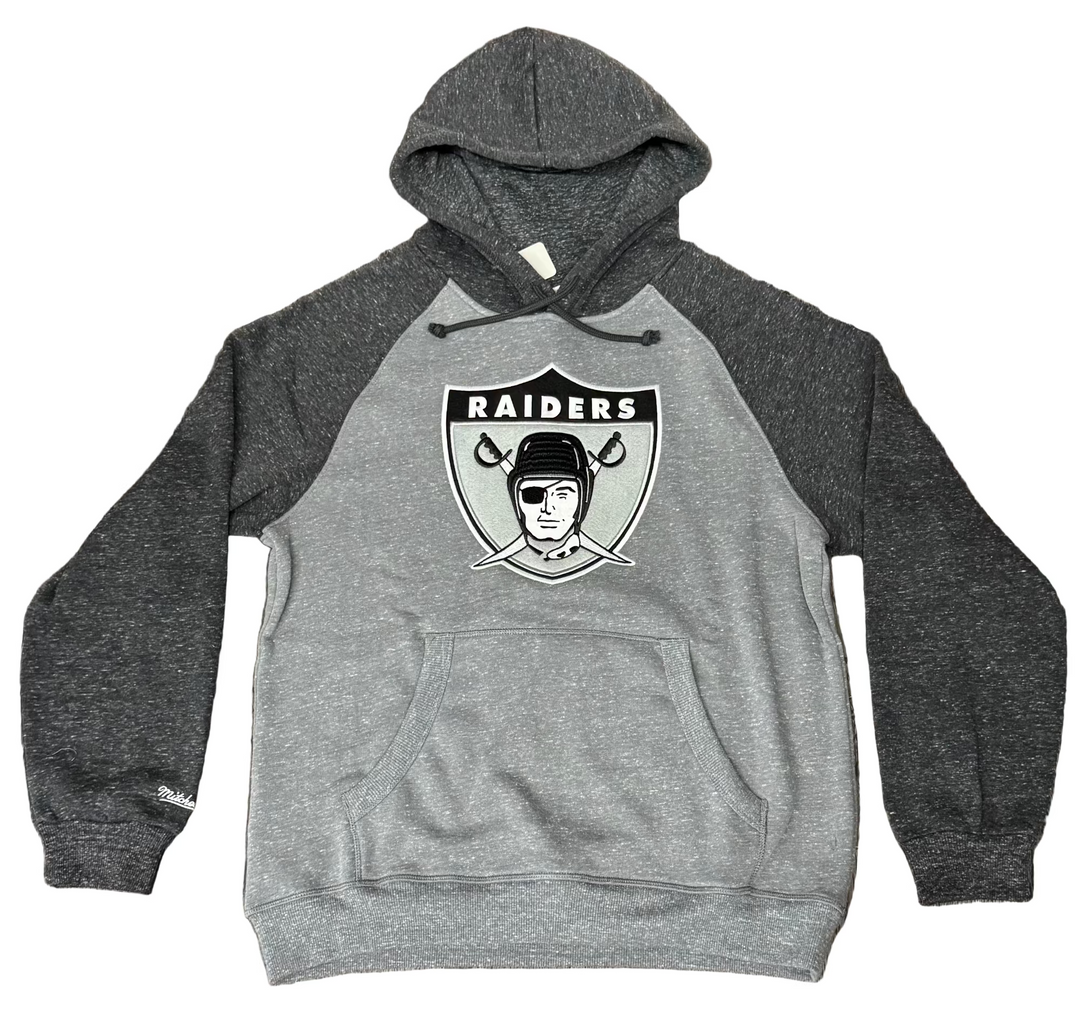 Raiders Mens Sweatshirt Mitchell & Ness Winning Streak Pullover Hoodie Fleece - THE 4TH QUARTER