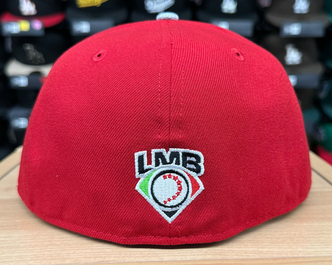 Diablos Rojos Del Mexico New Era 59Fifty Fitted Hat Cap Red News Black UV - THE 4TH QUARTER