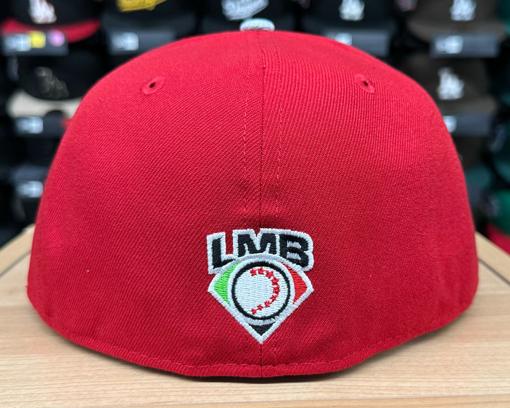 Diablos Rojos Del Mexico New Era 59Fifty Fitted Hat Cap Red News Black UV - THE 4TH QUARTER