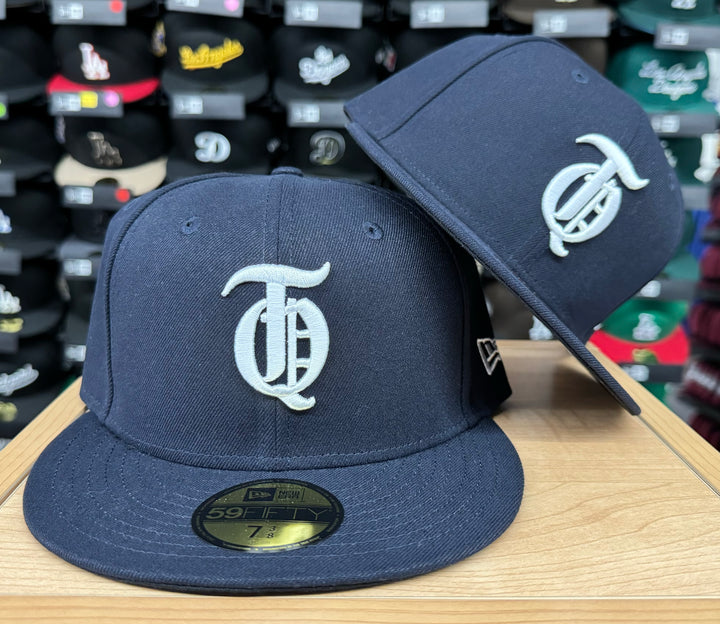 Tigres de Quintana Roo New Era 59Fifty Home Fitted Navy Hat Cap Black UV - THE 4TH QUARTER