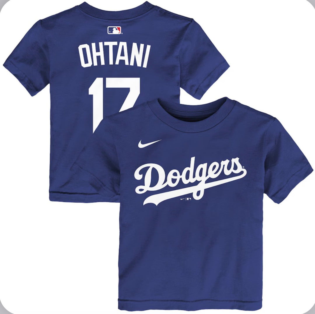 Shohei Ohtani Los Angeles Dodgers Infant Name & Number T-Shirt - Blue - THE 4TH QUARTER