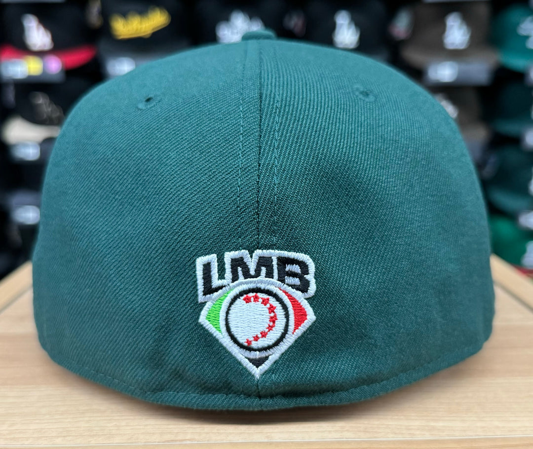 Pericos de Puebla New Era 59Fifty Fitted Green Hat Cap Black UV - THE 4TH QUARTER