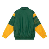 Green Bay Packers Mens Jacket Mitchell & Ness Authentic Sideline Full Zip Windbreaker