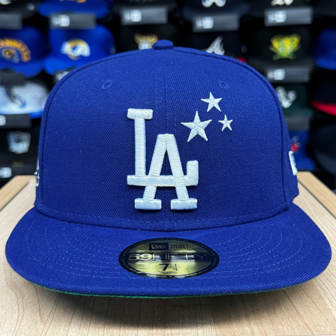 Dodgers Fitted New Era 59Fifty Lowrider Blue Cap Hat Grey UV
