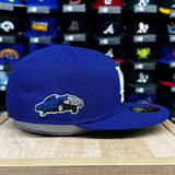 Dodgers Fitted New Era 59Fifty Lowrider Blue Cap Hat Grey UV