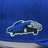 Dodgers Fitted New Era 59Fifty Lowrider Blue Cap Hat Grey UV