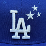 Dodgers Fitted New Era 59Fifty Lowrider Blue Cap Hat Grey UV