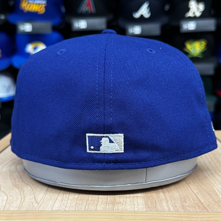 Dodgers Fitted New Era 59Fifty Lowrider Blue Cap Hat Grey UV