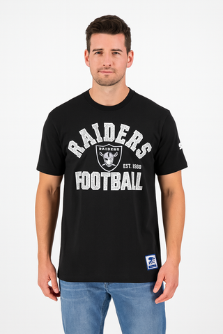 Raiders Mens T-Shirt Starter Defender Tee