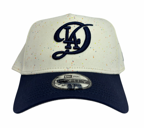Los Angeles Dodgers Snapback 9Forty New Era 2024 City Connect A-Frame Chrome Cap Hat