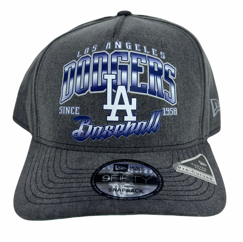 Los Angeles Dodgers New Era 9Fifty A-Frame Snapback Washed Hat Cap Grey