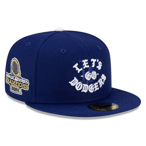 Los Angeles Dodgers Fitted New Era 59Fifty BXR LGD Blue Cap Hat Grey UV