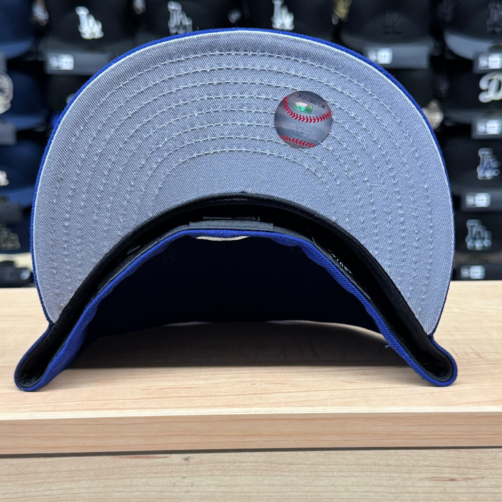 Los Angeles Dodgers Fitted New Era 59Fifty East LA Gothic Cap Hat Grey UV - THE 4TH QUARTER