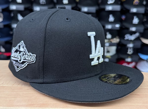 Los Angeles Dodgers New Era 2025 World Series Side Patch 59FIFTY Fitted Hat - Black White
