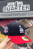 Los Angeles Dodgers Fitted New Era 59FIFTY 60th Anniversary Cap Hat Navy Red Grey UV