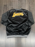 Los Angeles Lakers Mens Jacket Mitchell & Ness 4th & Inches Satin Pullover