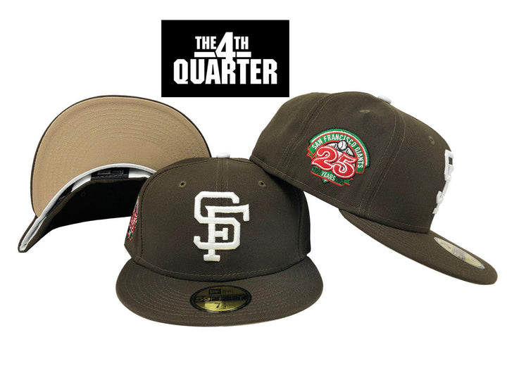 San Francisco Giants Fitted 59Fifty Cafe Con Leche Brown Hat Cap Camel UV - THE 4TH QUARTER