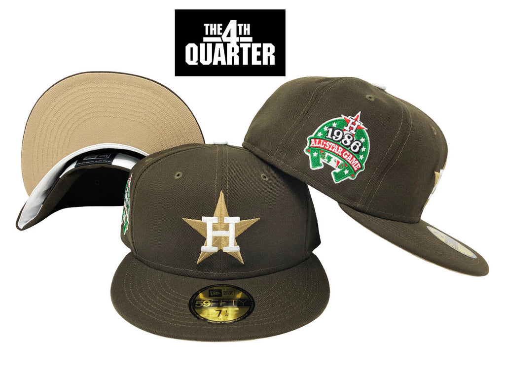 Brown astros hat fitted Clearance