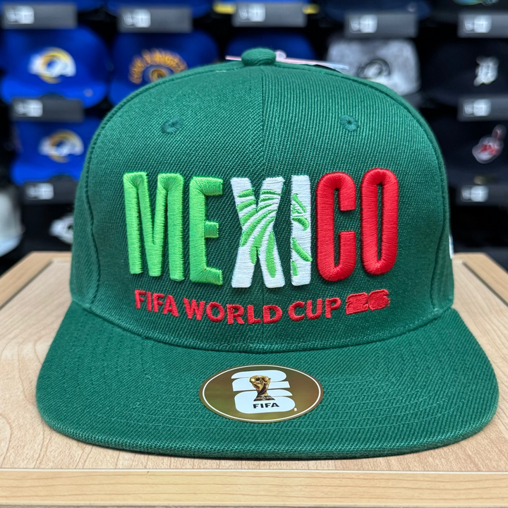 Mexico FIFA World Cup 2026 Snapback Hat Cap Green - THE 4TH QUARTER
