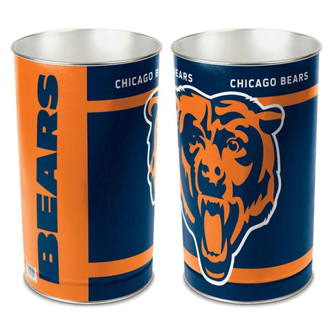 Chicago Bears Aluminum Wastebasket Trash Can
