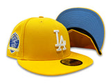 Los Angeles Dodgers Fitted New Era 59Fifty 60th Ann. Yellow Hat. Sky UV