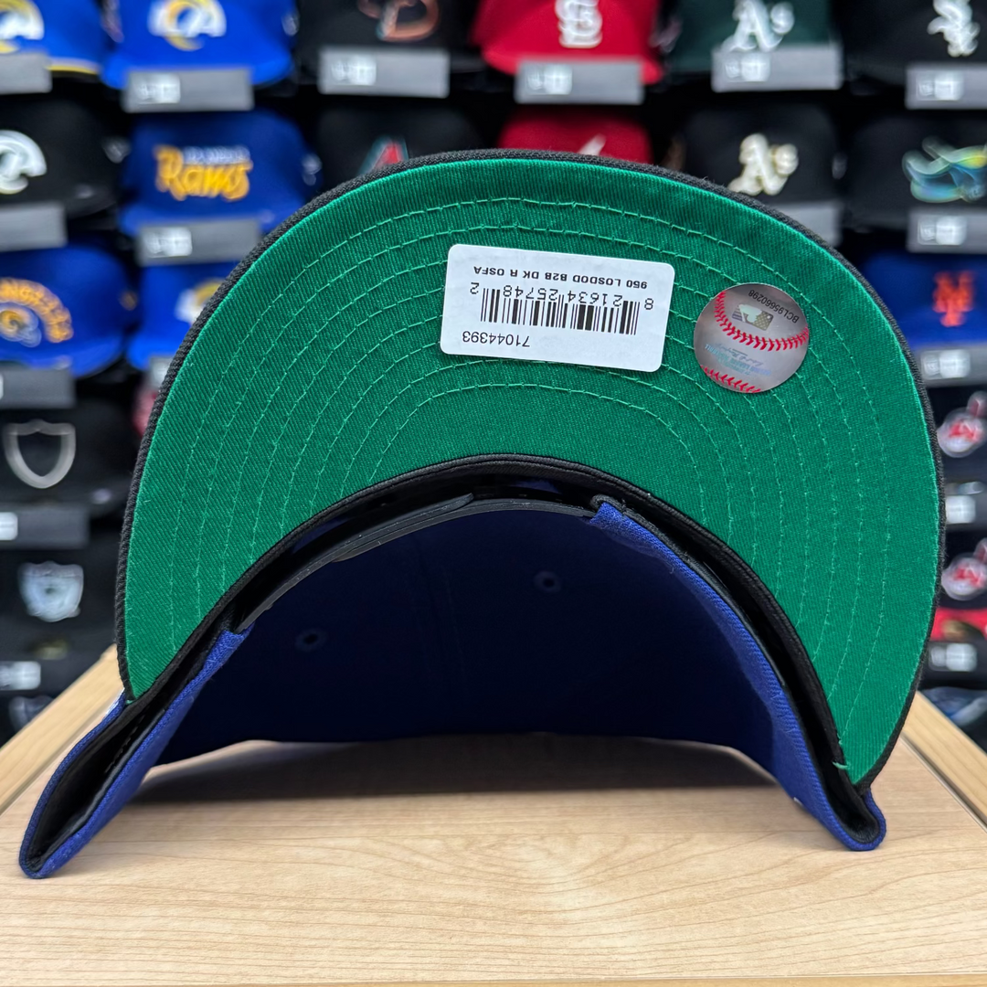 Los Angeles Dodgers Snapback New Era 9Fifty Champions Back to Back Rings Blue Black Cap Hat Green UV - THE 4TH QUARTER