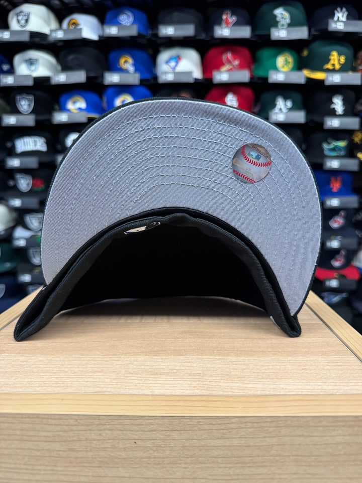 Brooklyn Dodgers Fitted New Era 59Fifty 1955 1st World Series Black Cap Hat Grey UV - THE 4TH QUARTER