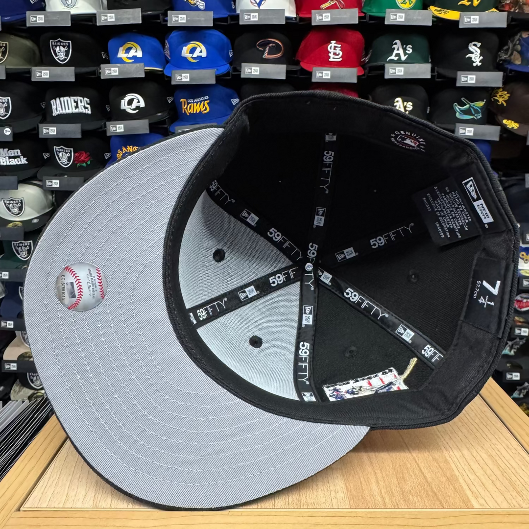 Los Angeles Dodgers Fitted New Era 59Fifty 50/50 Ohtani Kanji Black Cap Hat Grey UV - THE 4TH QUARTER