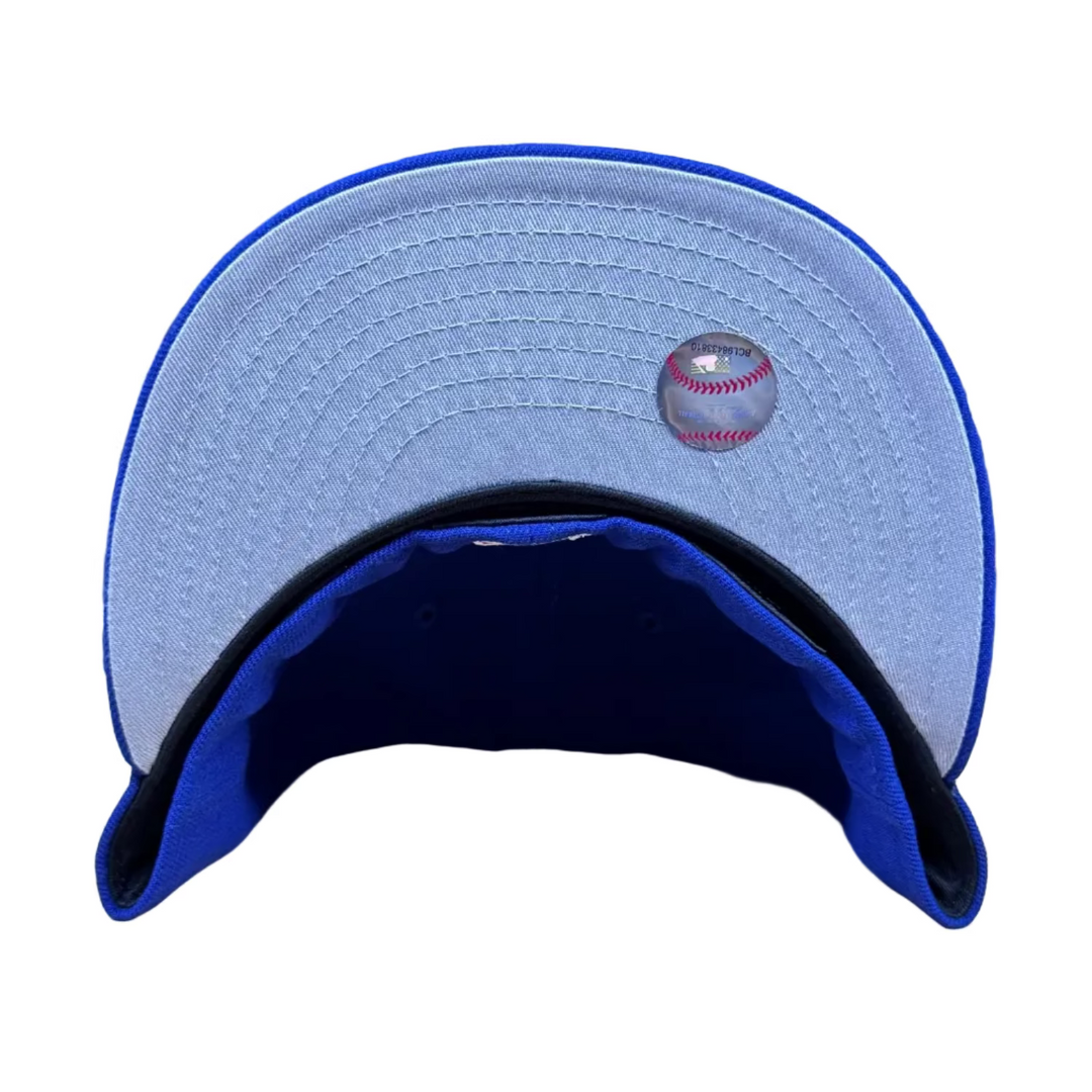 Los Angeles Dodgers Fitted New Era 59Fifty Flawless Blue Cap Hat Grey UV
