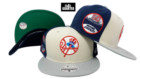 New York Yankees Mitchell & Ness Fitted Homefield Coop Cap Hat Green UV