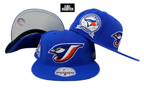 Toronto Blue Jays Mitchell & Ness Fitted Bases Loaded Coop Cap Hat Grey UV